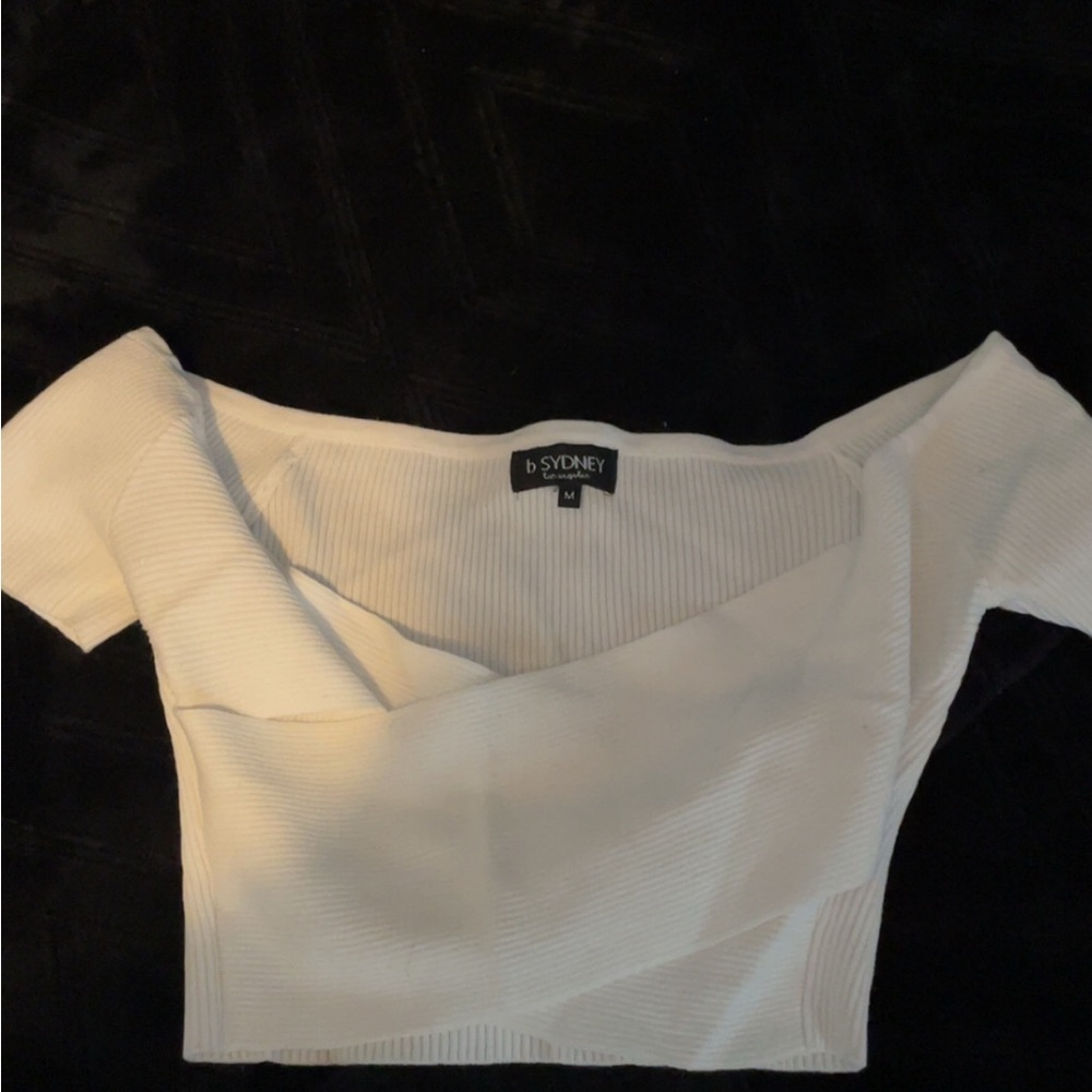 White Off-Shoulder Women's Top